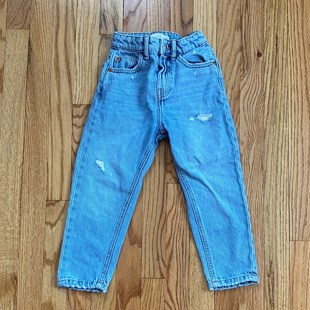 Zara Kids Light Blue Distressed Jeans